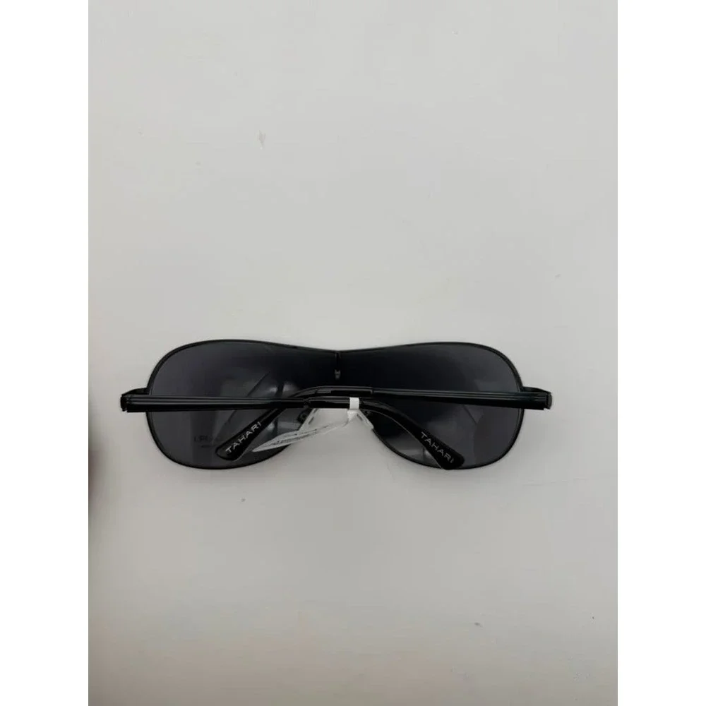 Tahari Men's‎ Shield Sunglasses – Black Frame & Lenses – Brand New